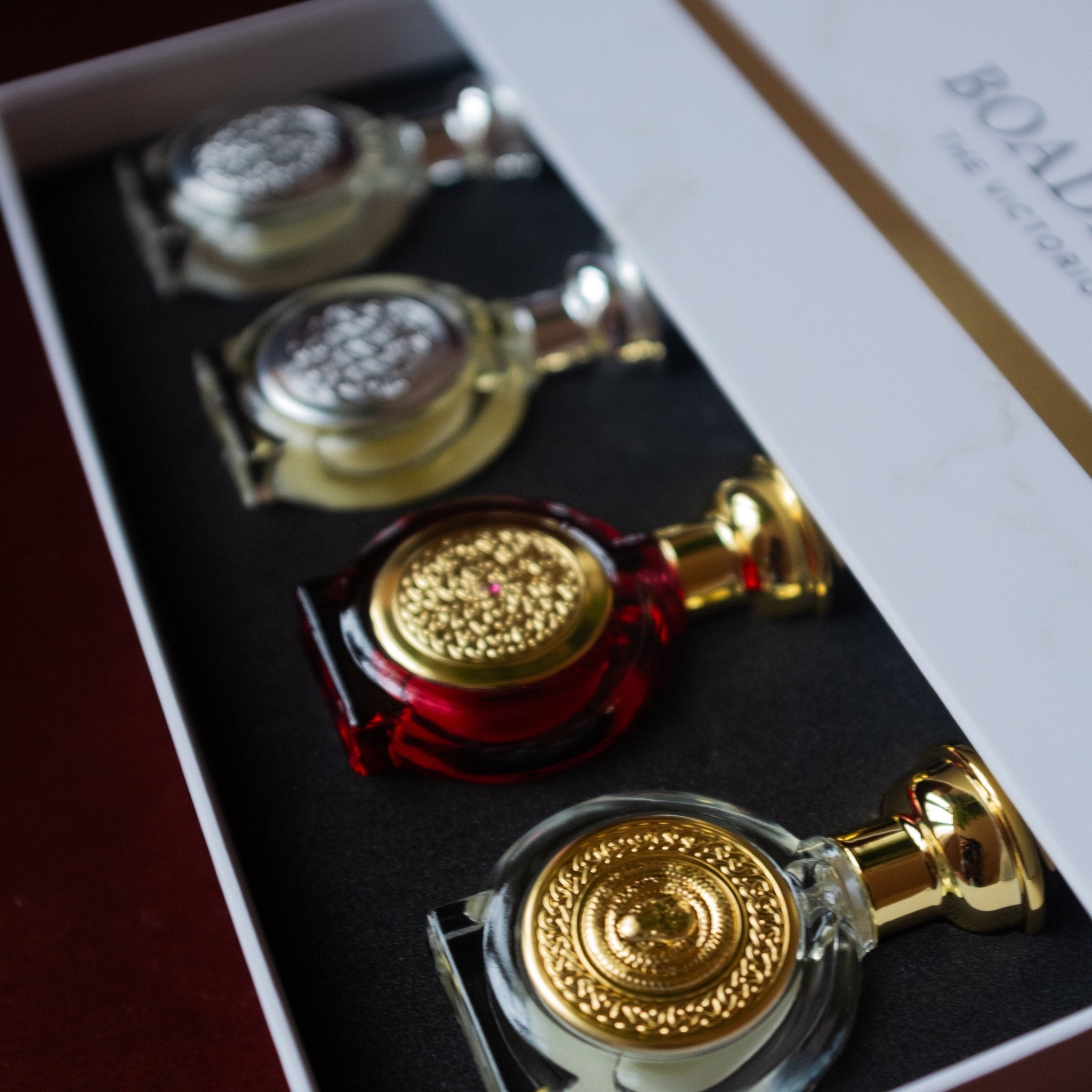 Boadicea The Victorious Leather Gift Set | 4 × 10ml -Boadicea The VictoriousBoadicea The Victorious