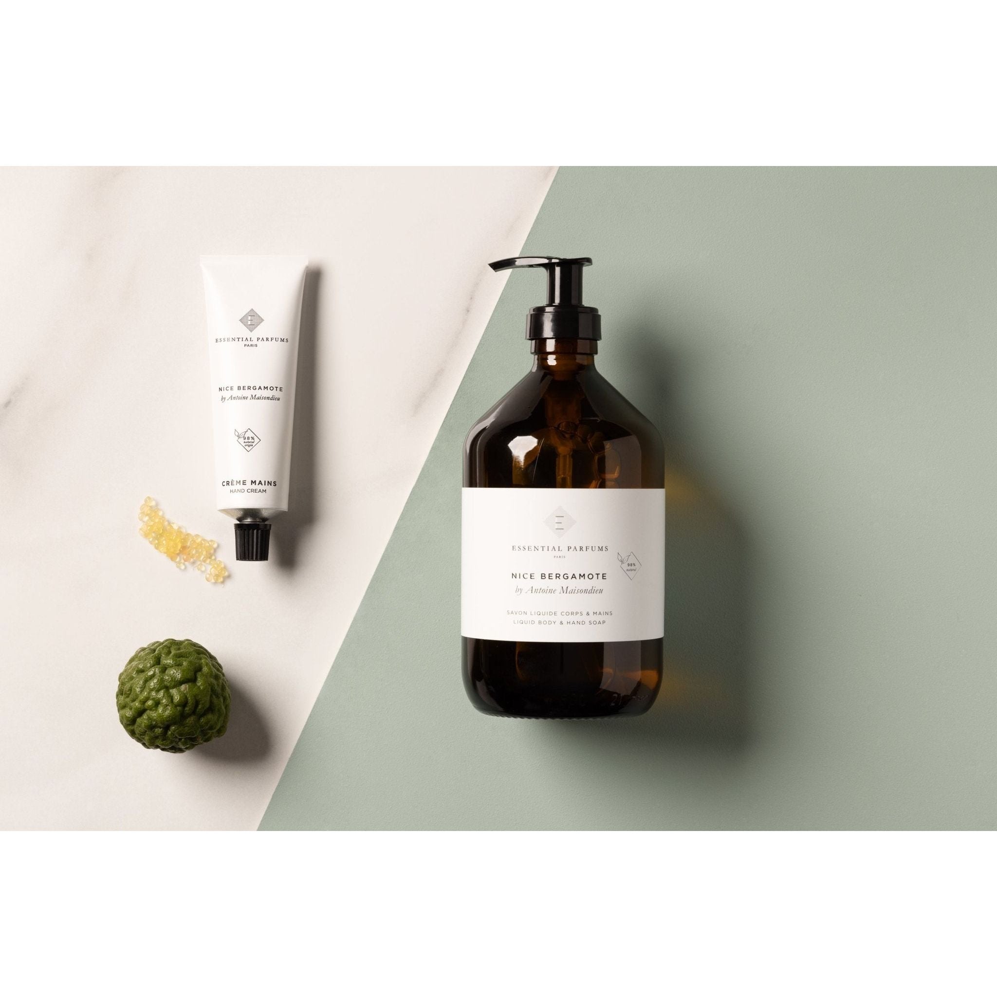 Essential Parfums Nice Bergamote - Liquid Body & Hand Soap - 500 ML / 16.9 Fl Oz - Essential ParfumsRabica