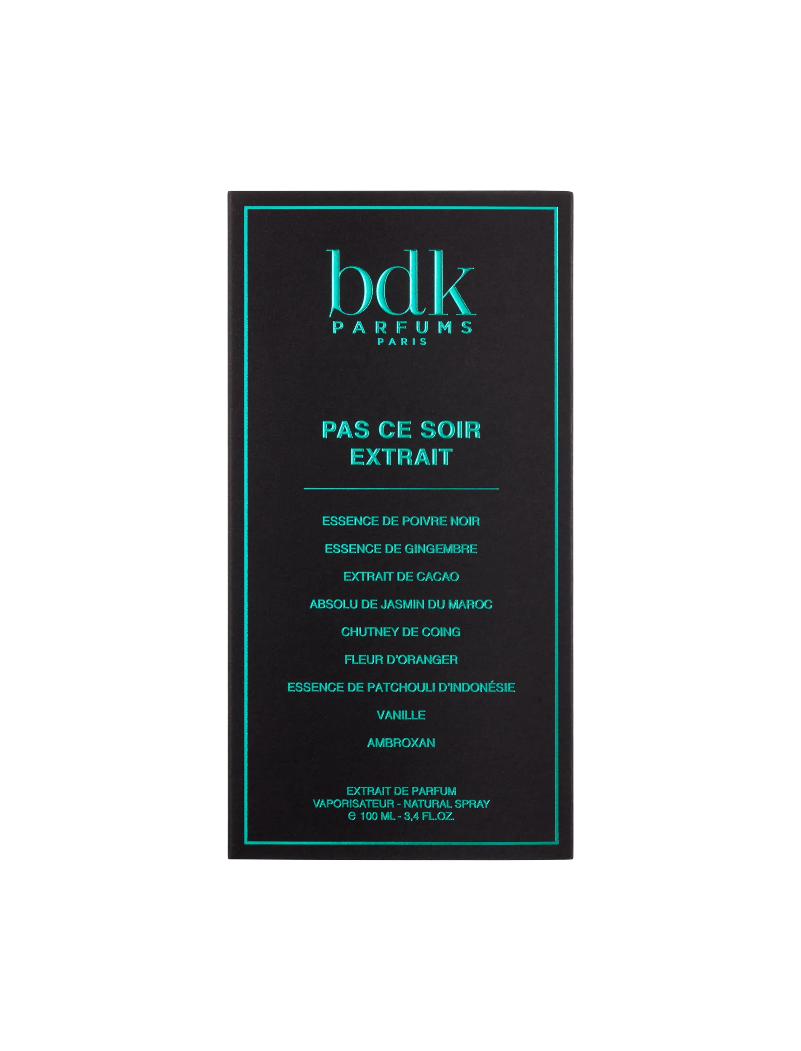 bdk Parfums Pas Ce Soir Extrait De Parfum 100ml