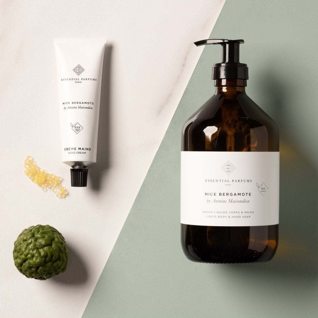 Essential Parfums Nice Bergamote - Liquid Body & Hand Soap - 500 ML / 16.9 Fl Oz - Essential ParfumsRabica