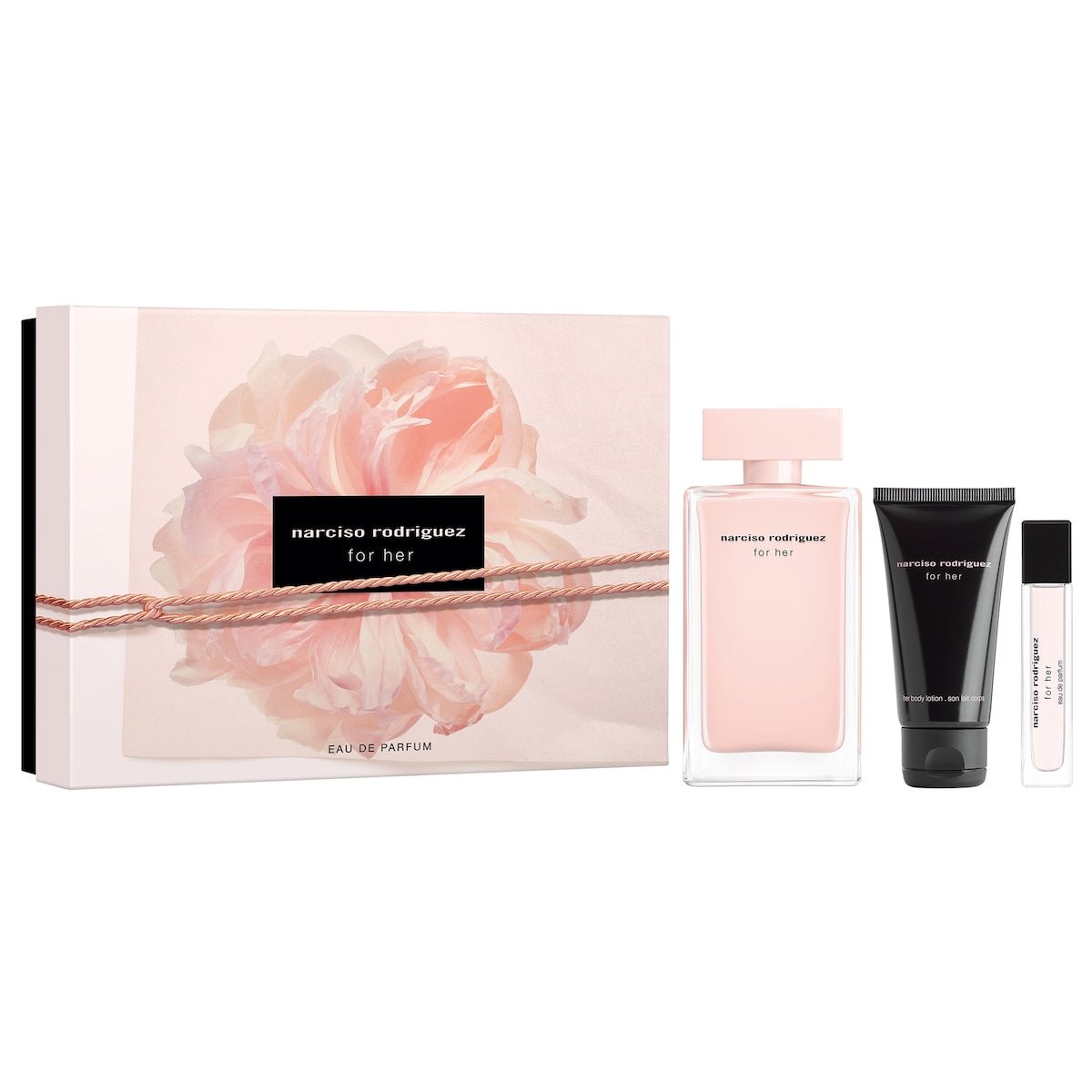 Narciso Rodriguez For Her Gift Set (100,10,50ml) - Narciso RodriguezNarciso Rodriguez